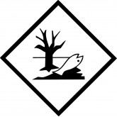 DOT Class 3 PVC-Free Labels "Marine Pollutant" - 4" x 4", 500 Count